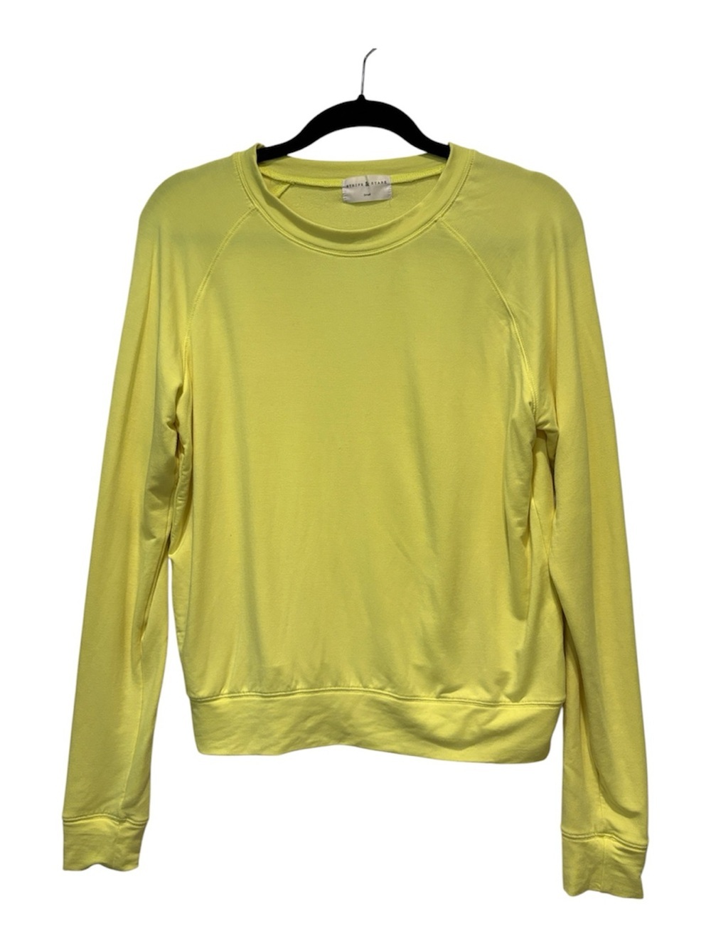 Stripe & Stare - crewneck sweatshirt. Neon Yellow. Size Small. NWOT.